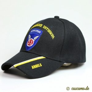 Basecap "11th Airborne" in schwarz