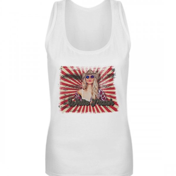 American White Trash - Frauen Tanktop-3