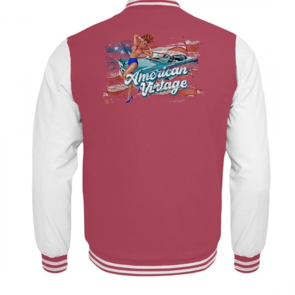 American Vintage Hoodie - Kinder College Sweatjacke-6755